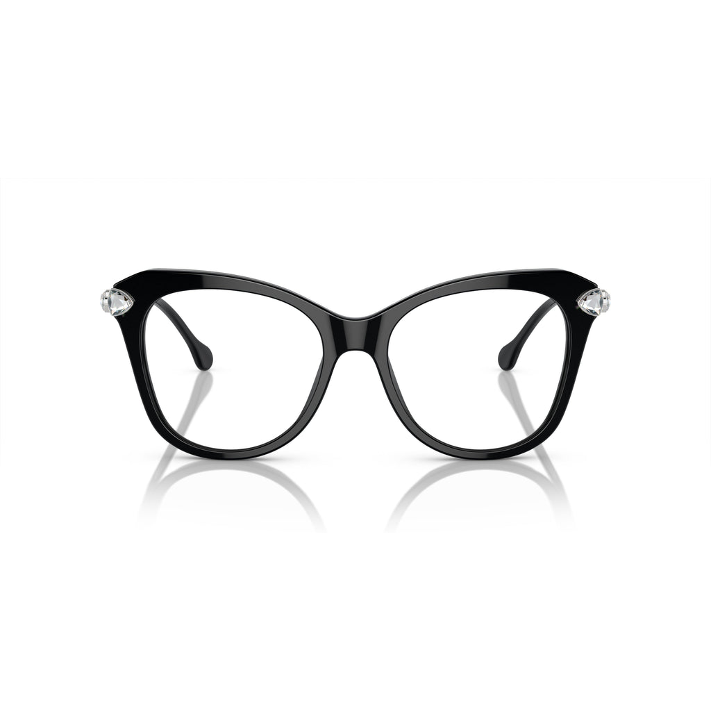 0Sk2012 Oversized Cat-Eye Eyeglasses with Crystal Embellishments