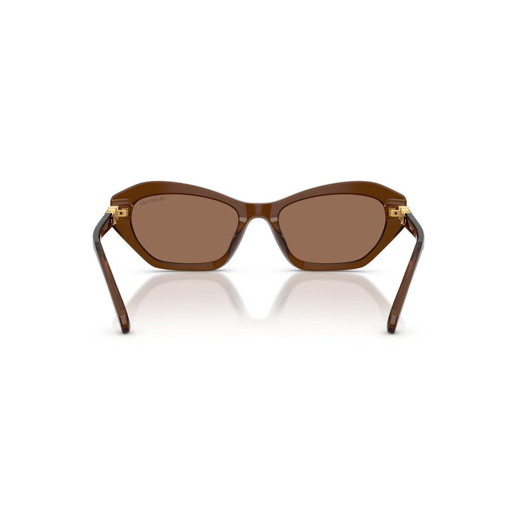 0Sk6048 Geometric Cat-Eye Sunglasses with Gold Accents