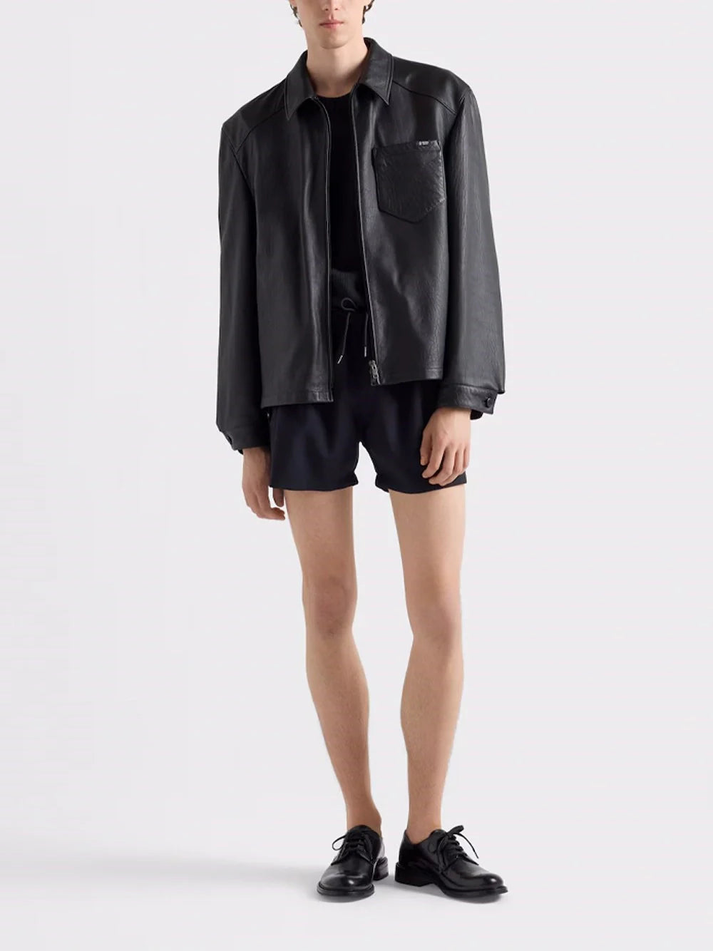 Prada Men Leather Jacket