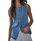 Stella Vest In Denim