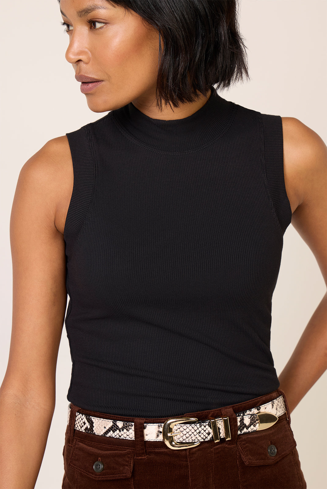 Women's Jones Mock Neck Tank Top