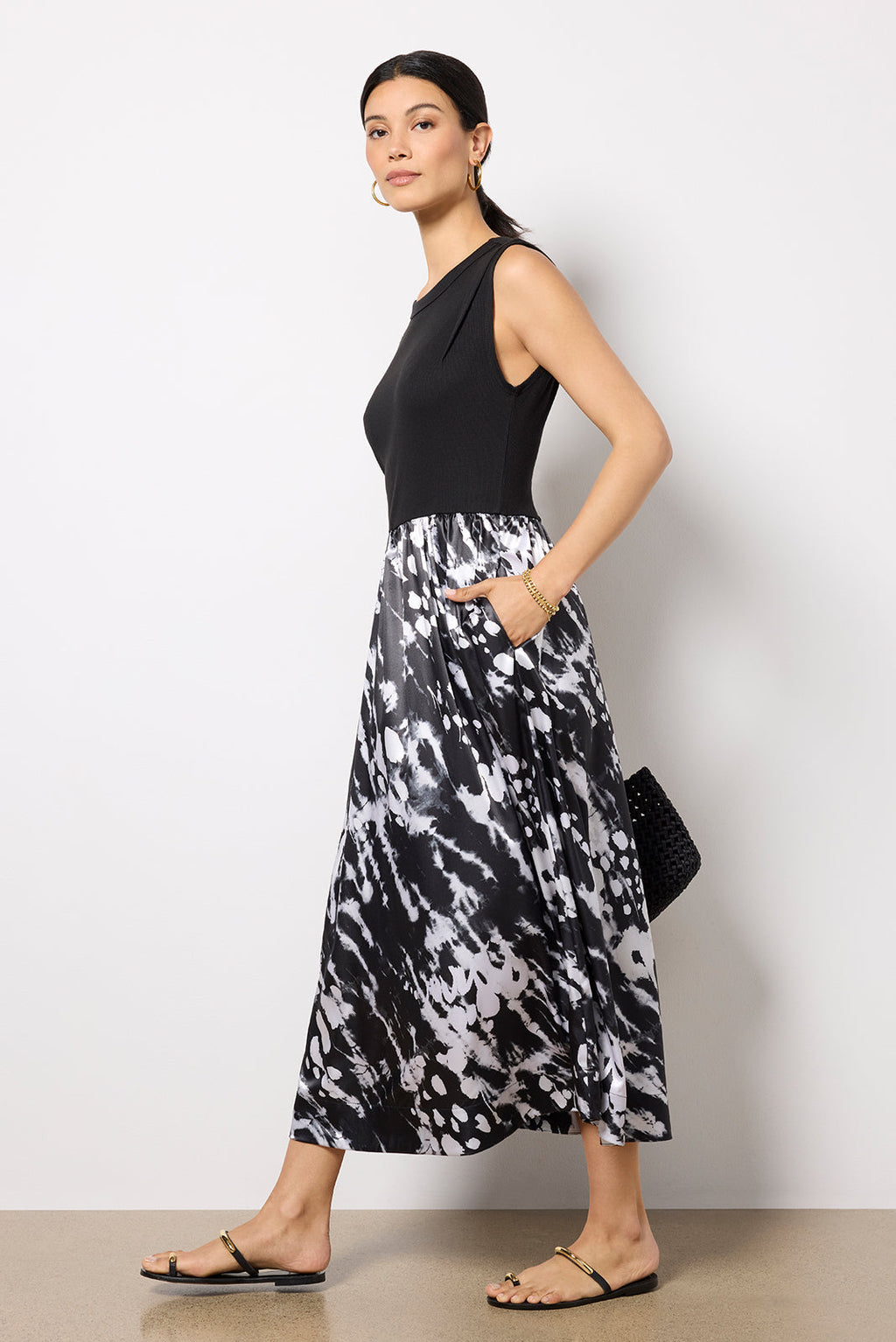 Women's Azalea Mixed Media Midi Dress