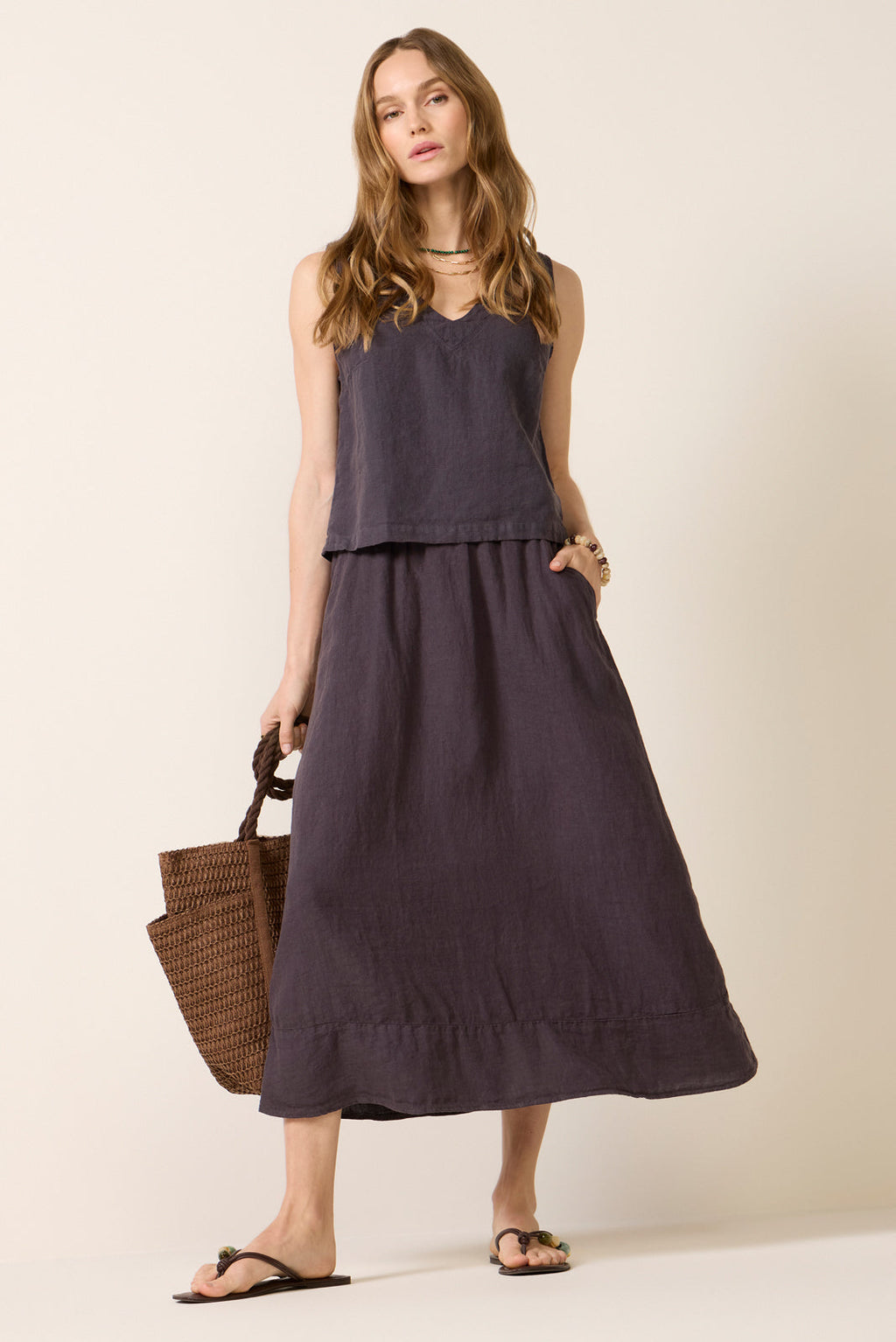 Women's Calla Linen Skirt