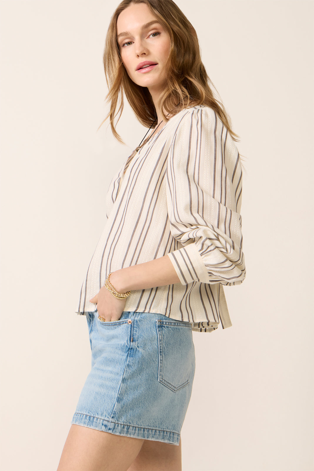 Women's Bailey Button Stripe Blouse