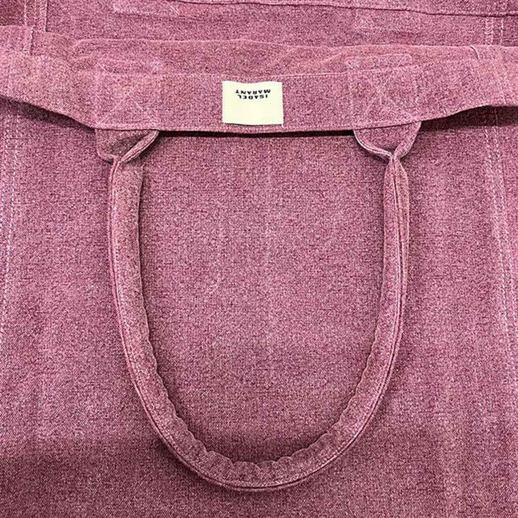 Yenky Logo Embroidered Shopper Bag Plum