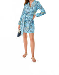 Ensley Long Sleeve Dress In Bellevue - Breakers Beach