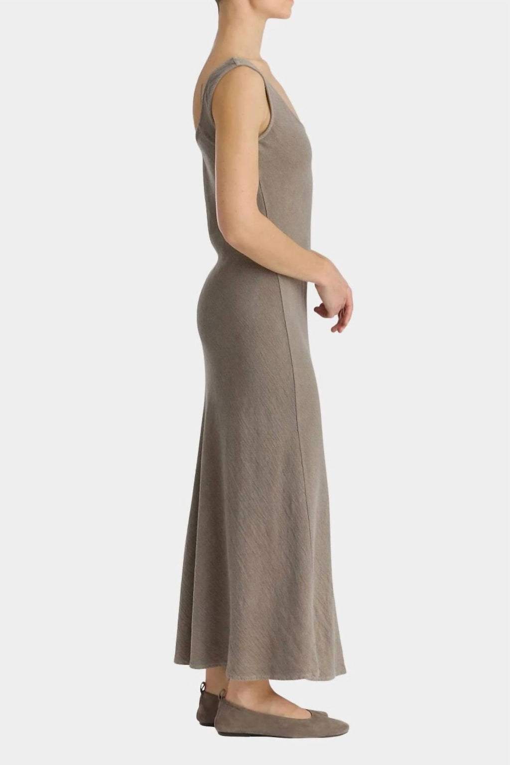 Tank Maxi Dress In Dark Stone