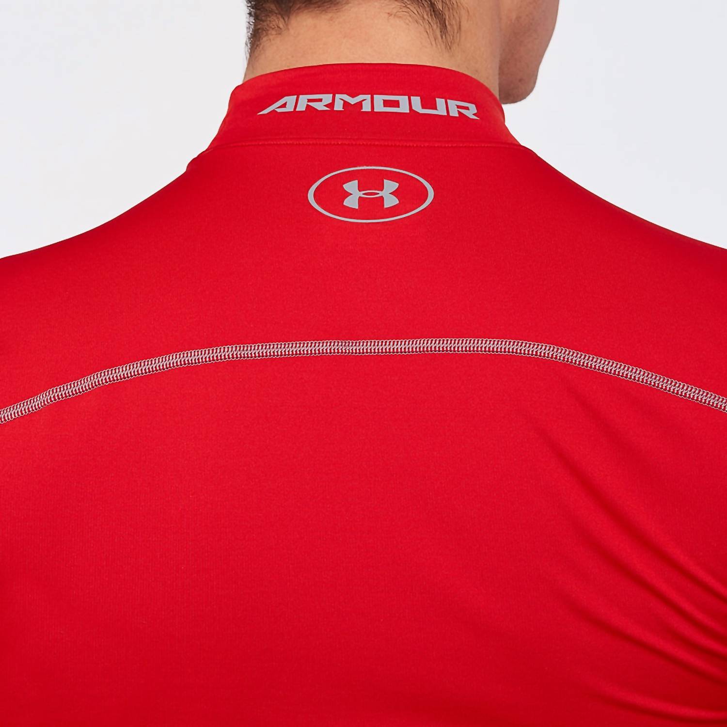 Coldgear Compression Mock Top In Red