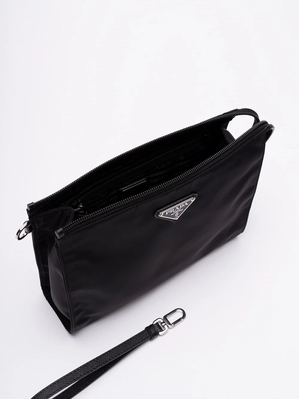 Prada Men Re-Nylon And Saffiano Pouch