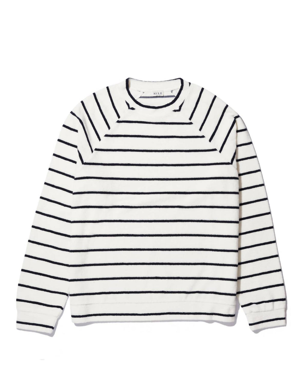The Terry Franny Sweatshirt In Cream/navy