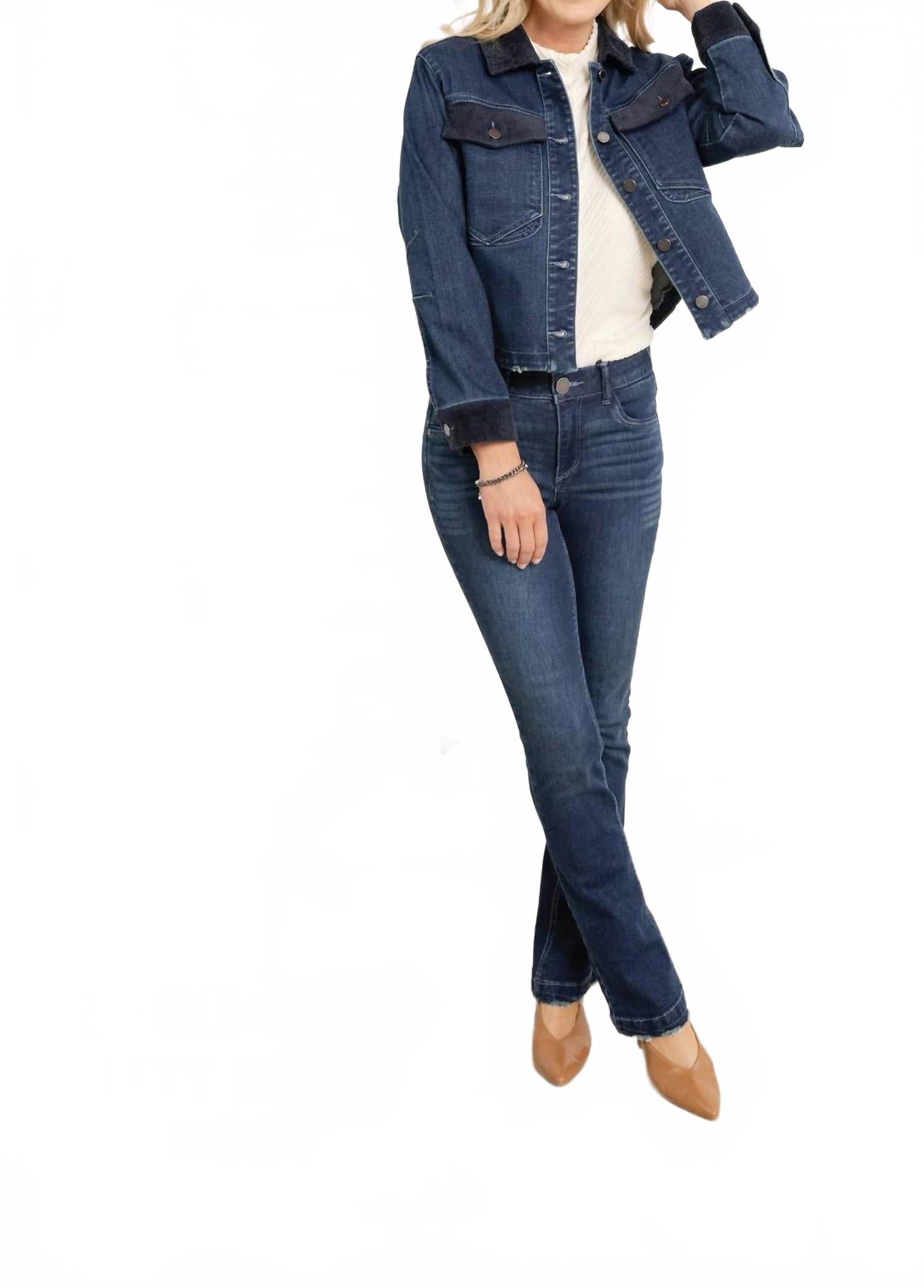Bitty Bootcut Jeans In Indigo