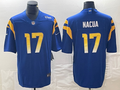 Men's Los Angeles Rams Puka Nacua #17 Royal Home Game Jersey1