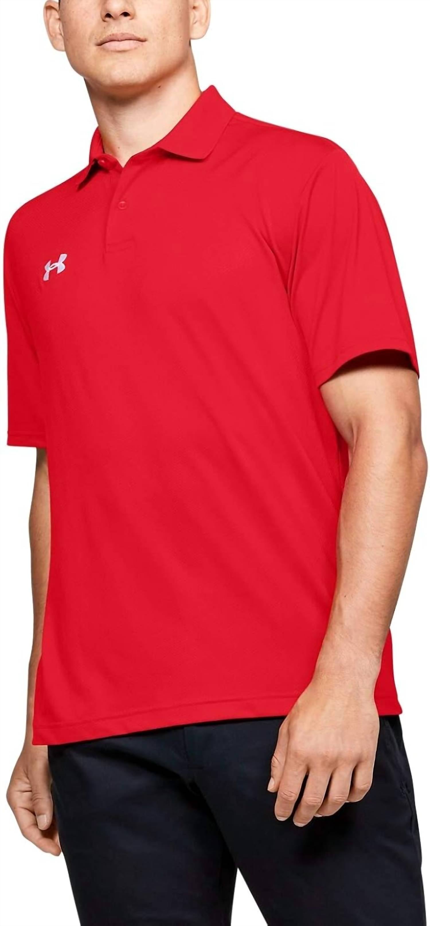 Men's Team Performance Polo In Red