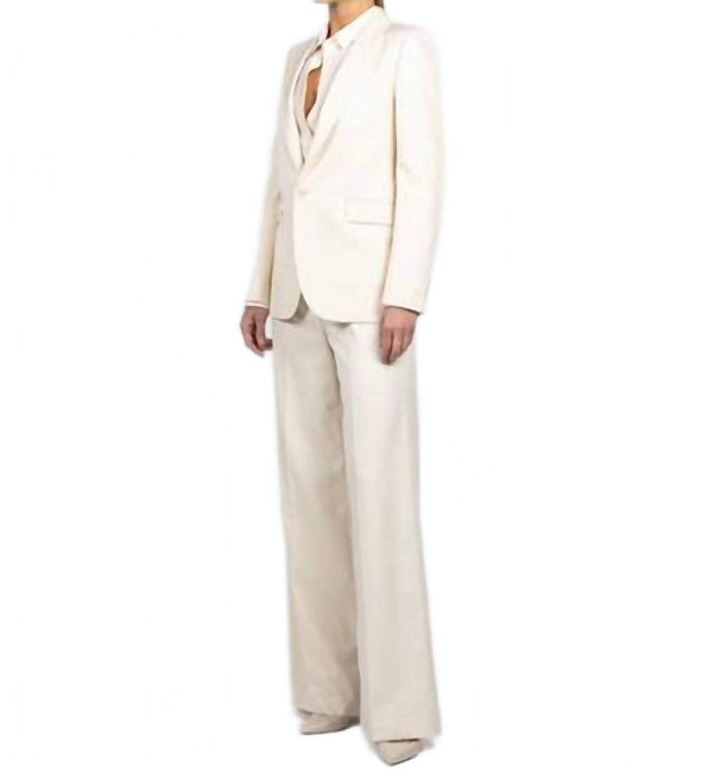 Anabel Tailored Jacket In Stone