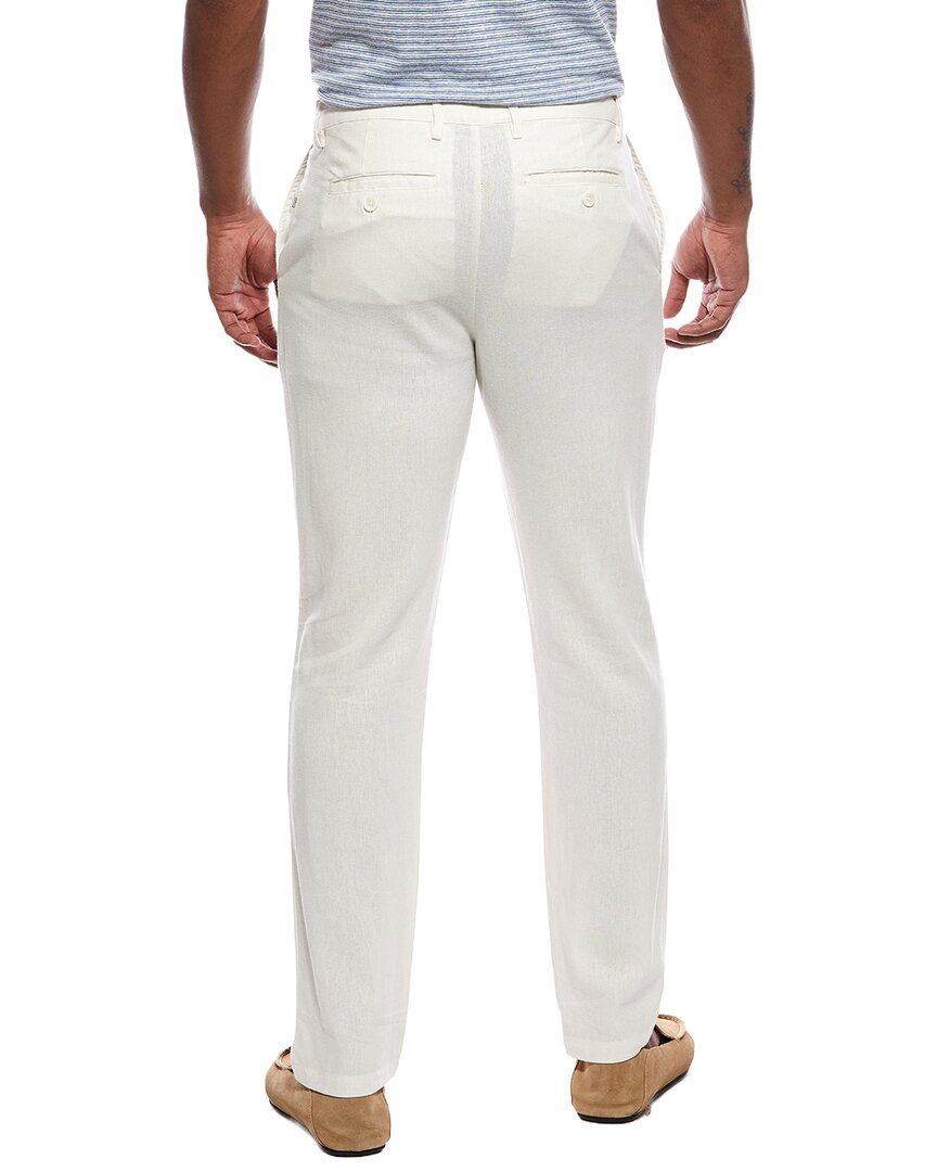 Onia Linen-Blend Flat Front Pant