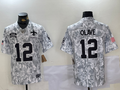Men's New Orleans Saints Chris Olave #12 Arctic Camo 2024 Salute to Service Limited Jersey1