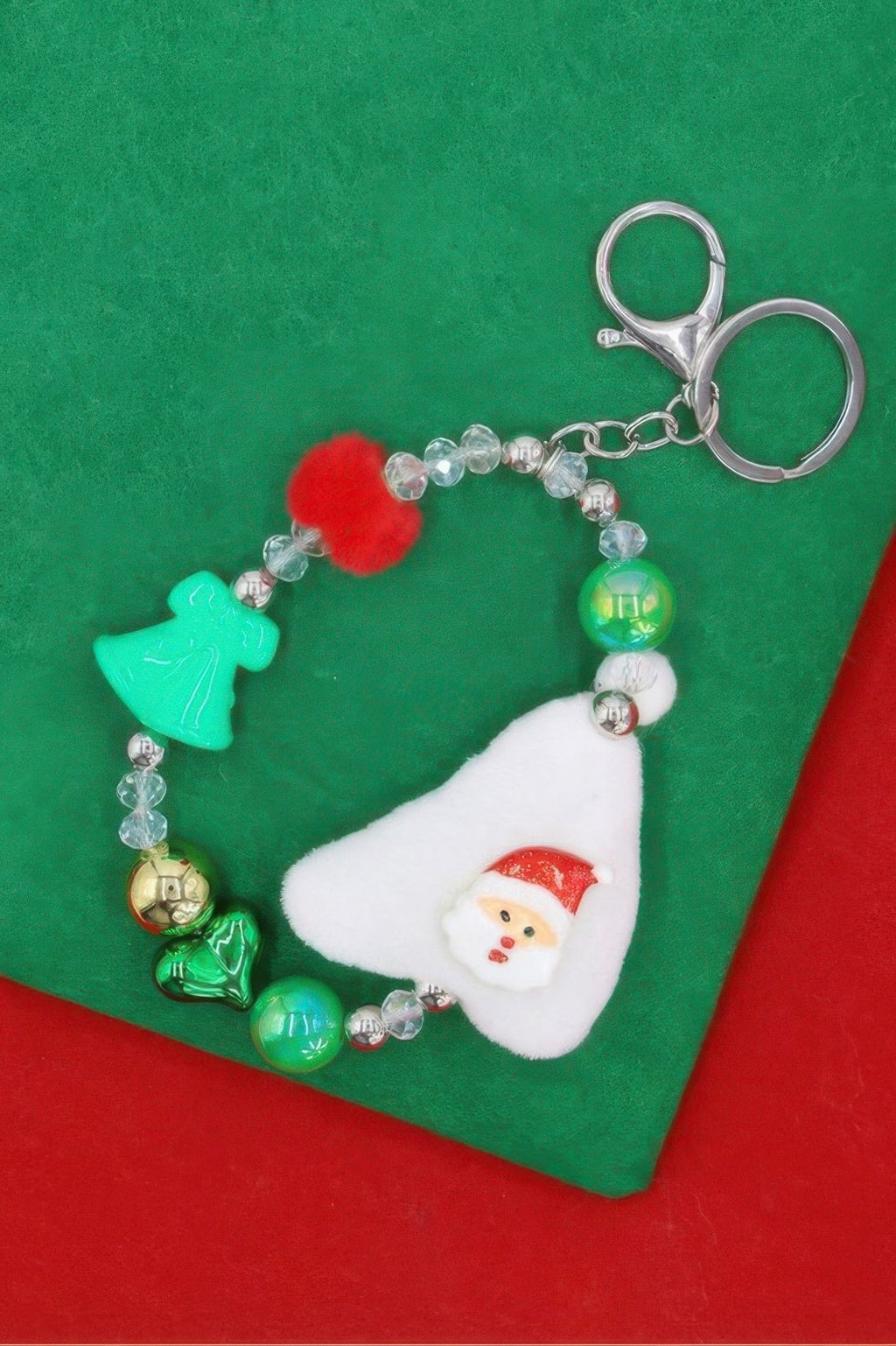 Christmas Snowman Charm Keychain
