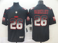 Men's New York Giants #26 Saquon Barkley Black Authentic Game Jersey1