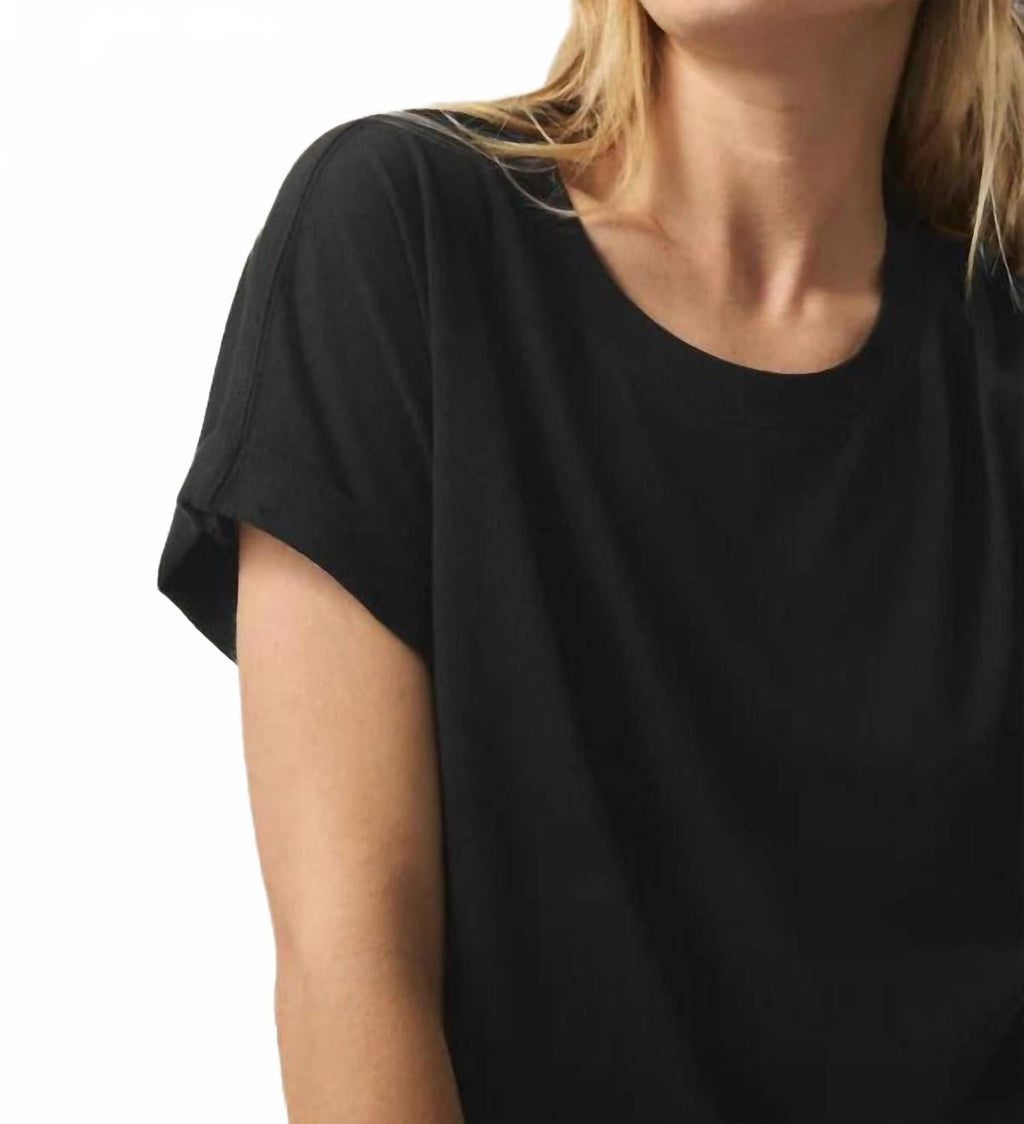 Skye Crewneck Tee In Black