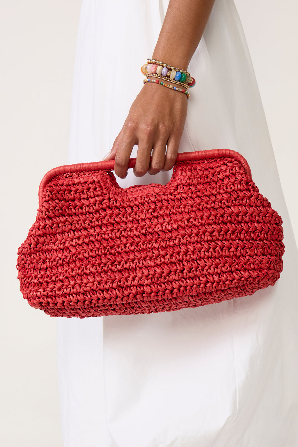 Women's Beckett Raffia Clutch Bag
