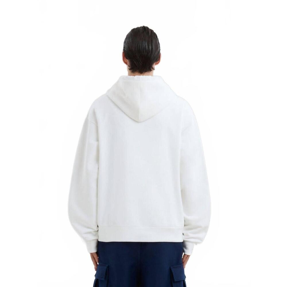 Marni Scribbled Organic Cotton Motif Hoodie - Natural White