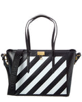 Off-White Diagonal Leather Tote