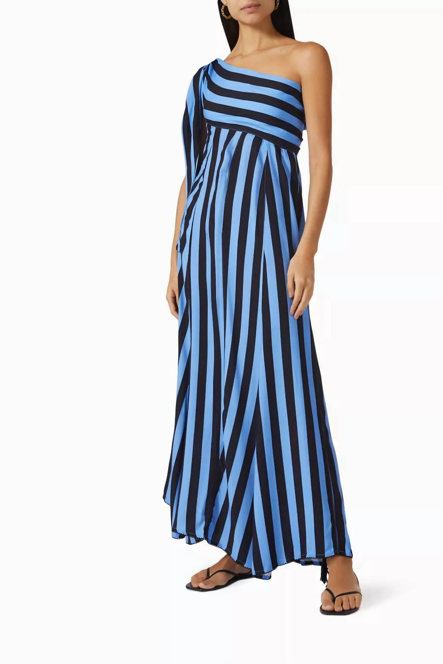Beck Menfis Stripe Multi Wear Dress In Blue