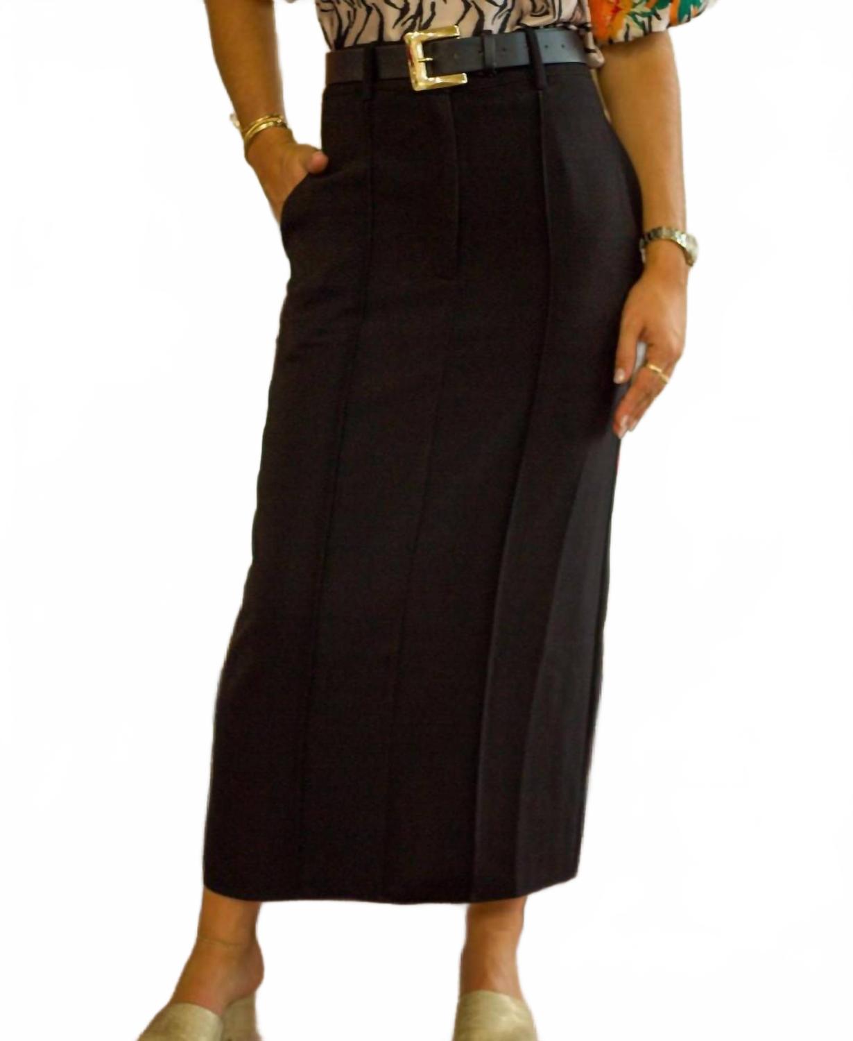Classic Maxi Skirt In Black
