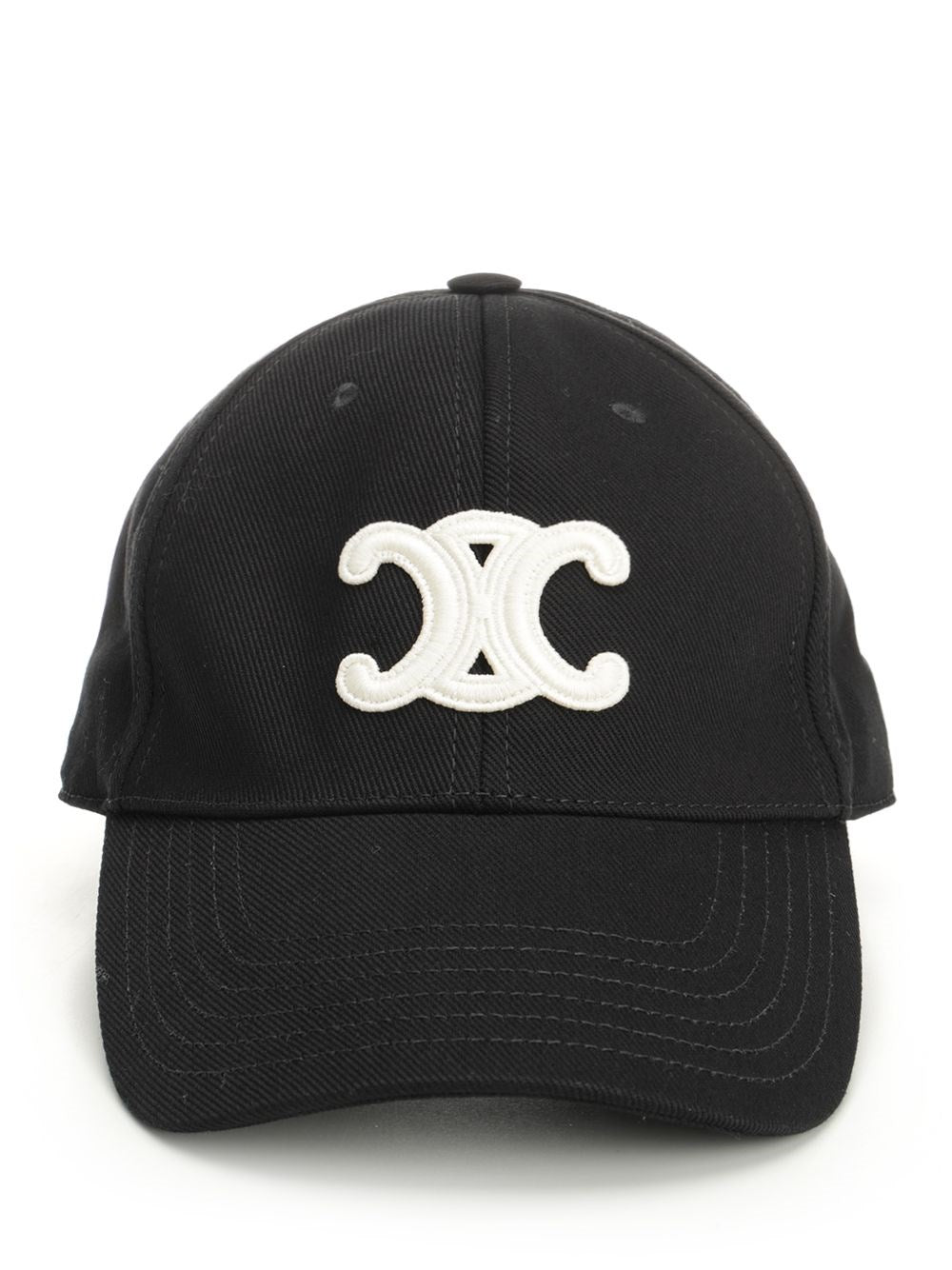 Celine Men "Triomphe" Cotton Baseball Cap