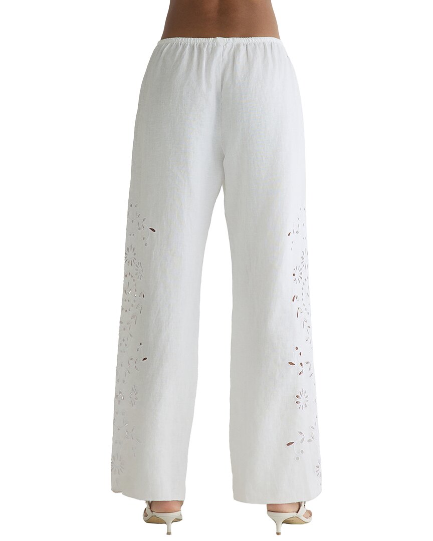 Bella Dahl Side Embroidery Linen Beach Pant