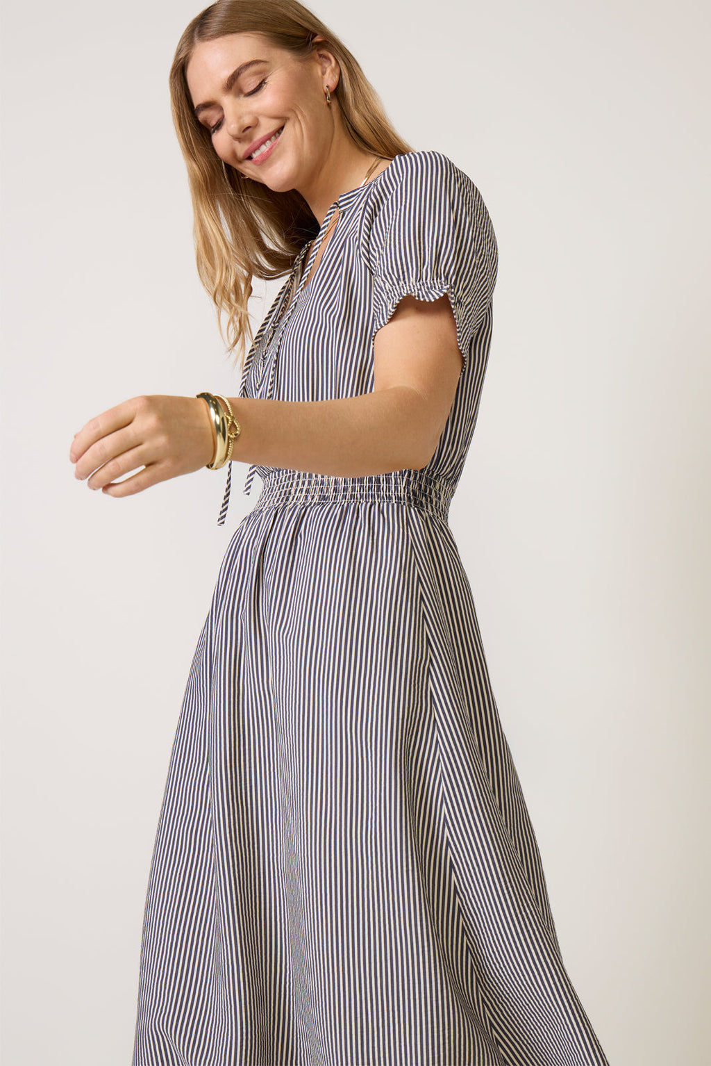 Women's Mina Stripe Midi Dress
