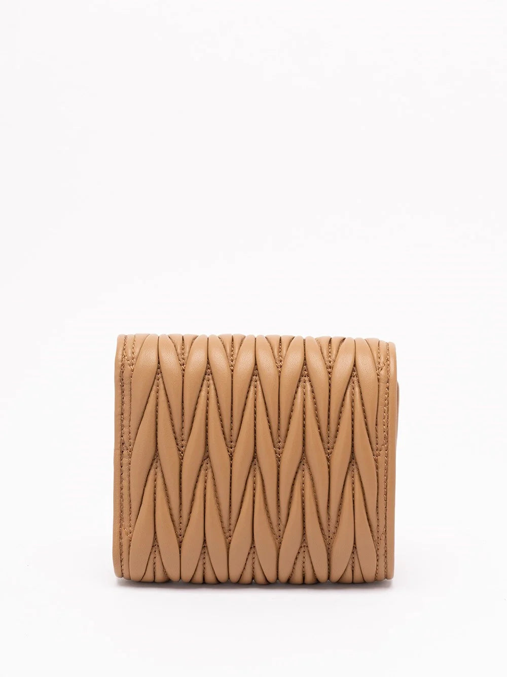 Miu Miu Women Small Matelassé Nappa Leather Wallet