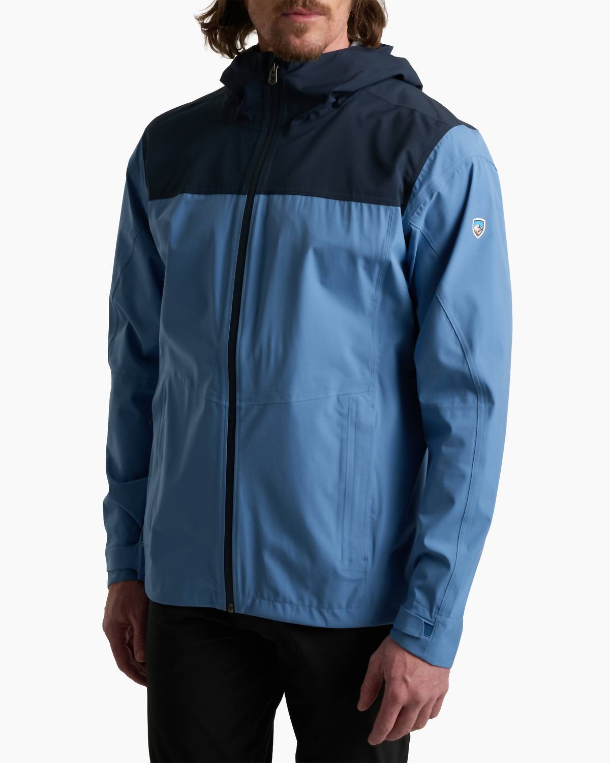 Men's Stretch Voyager Waterproof Jacket In Raven
