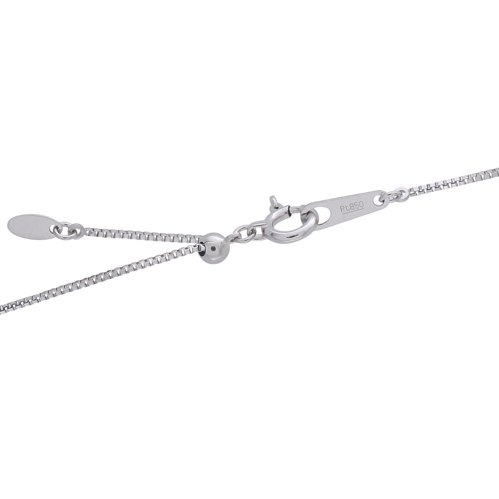 LB Exclusive Platinum 0.22ct Diamond and Sapphire Pendant Necklace MF06-041426