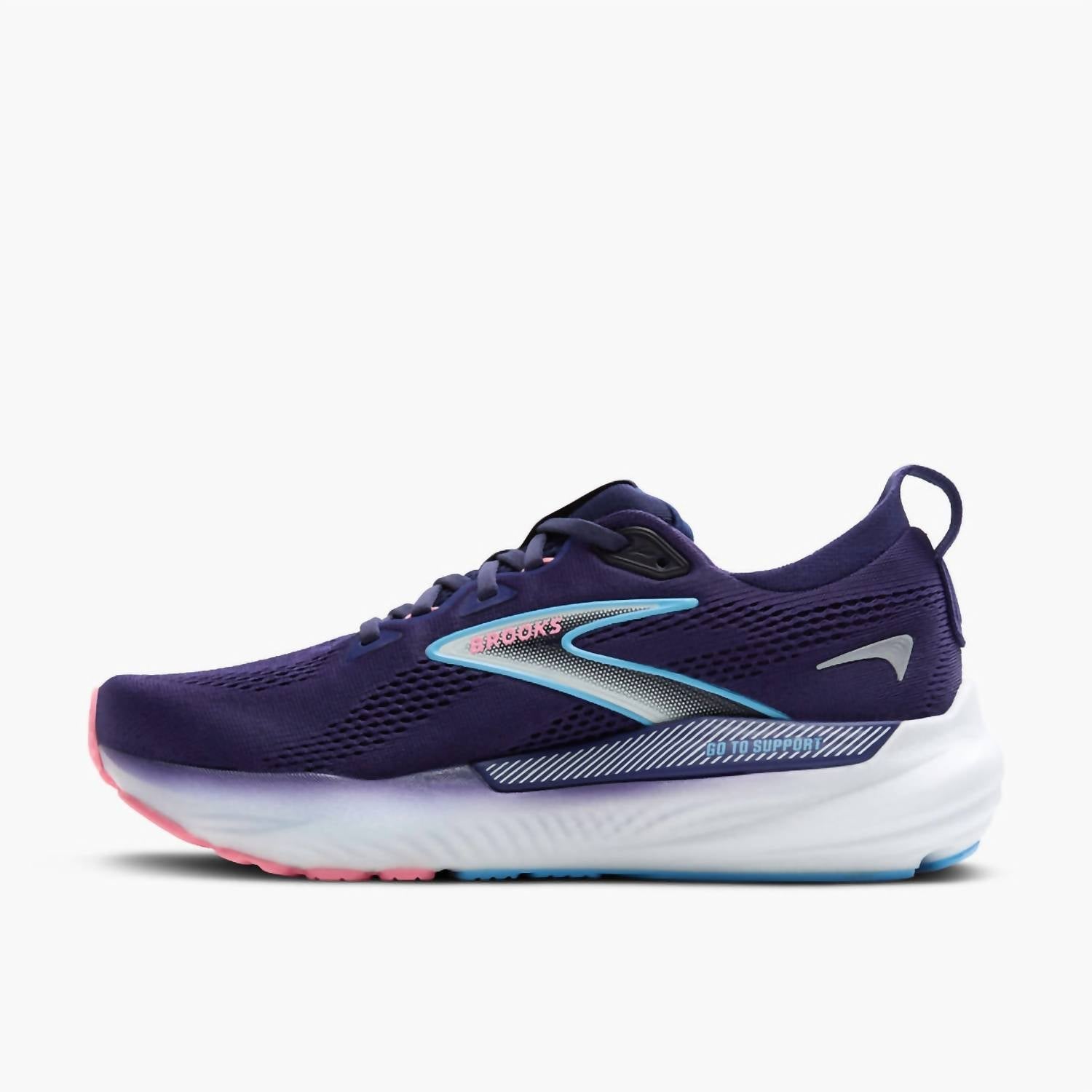 Women's Glycerin Gts 22 Running Shoe In Blue Ribbon/peacoat/dianthus
