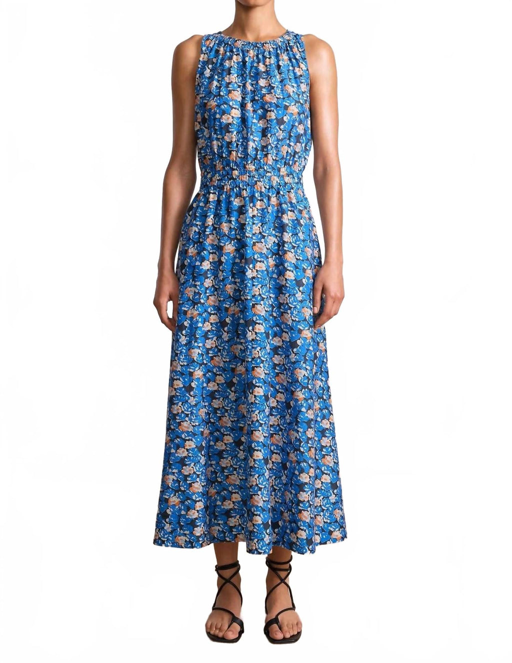 Bali Tank Dress In Florette Blue