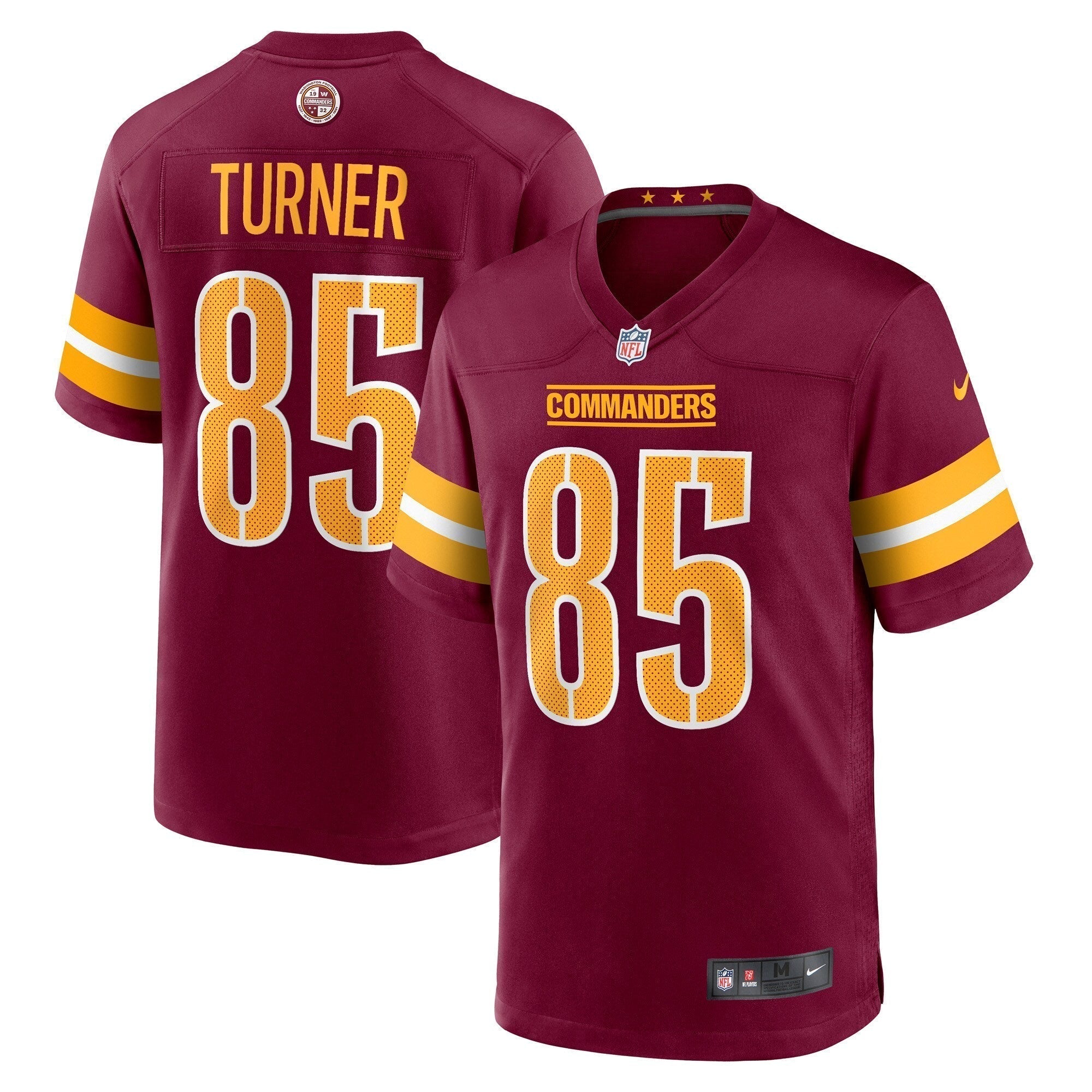 Cole Turner Washington Commanders Nike   Game Jersey - Burgundy