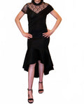 That Perfect Lace Midi Dress In Black