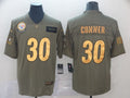 Men's Pittsburgh Steelers James Conner #30 Brown Game Player Jersey1