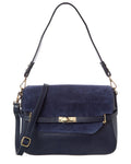 Isabella Rossetti Greta Suede & Leather Handbag