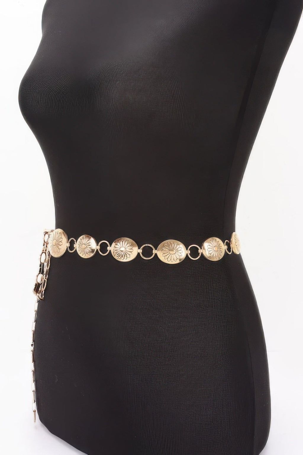 Floral Disc Chain Belt