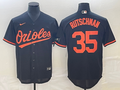 Men's Baltimore Orioles Adley Rutschman #35 Black Alternate Replica Player Jersey1