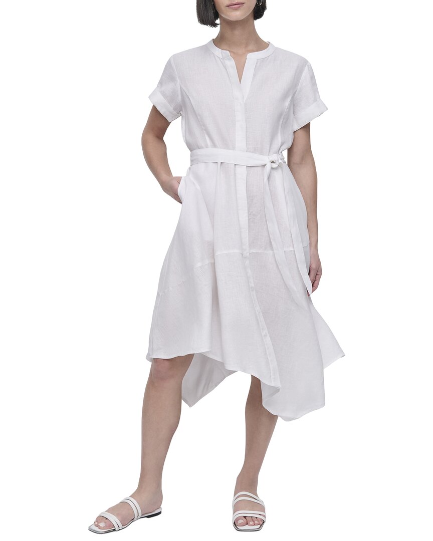 DKNY Linen Wrap Dress