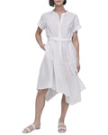 DKNY Linen Wrap Dress