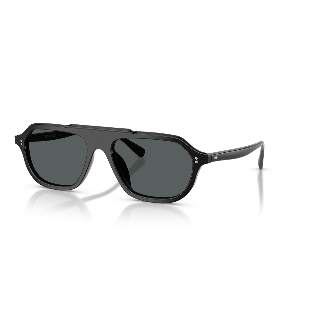 0Ov5613Su Bold Geometric Frame Sunglasses with Double Bridge Design