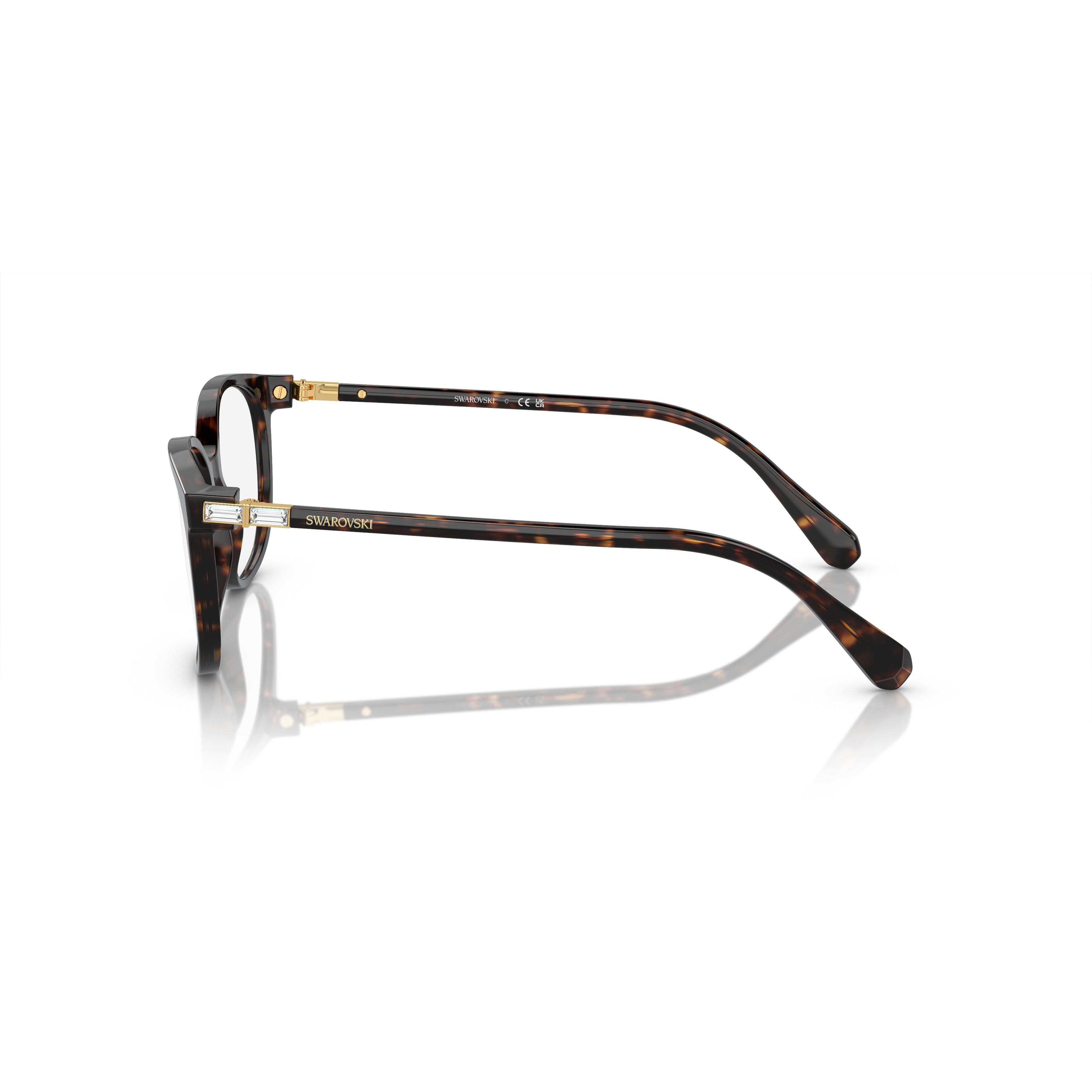 0Sk2002 Oversized Square Frame Eyeglasses with Cat-Eye Silhouette