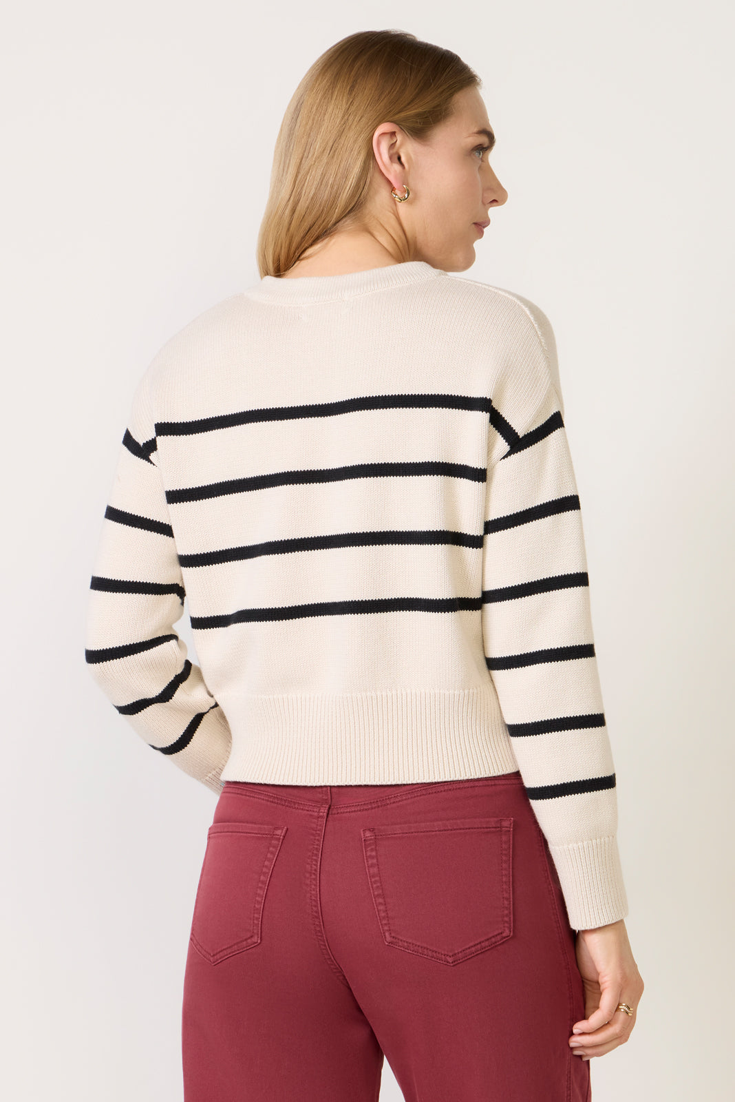 Women's Lace Up Sweater Top