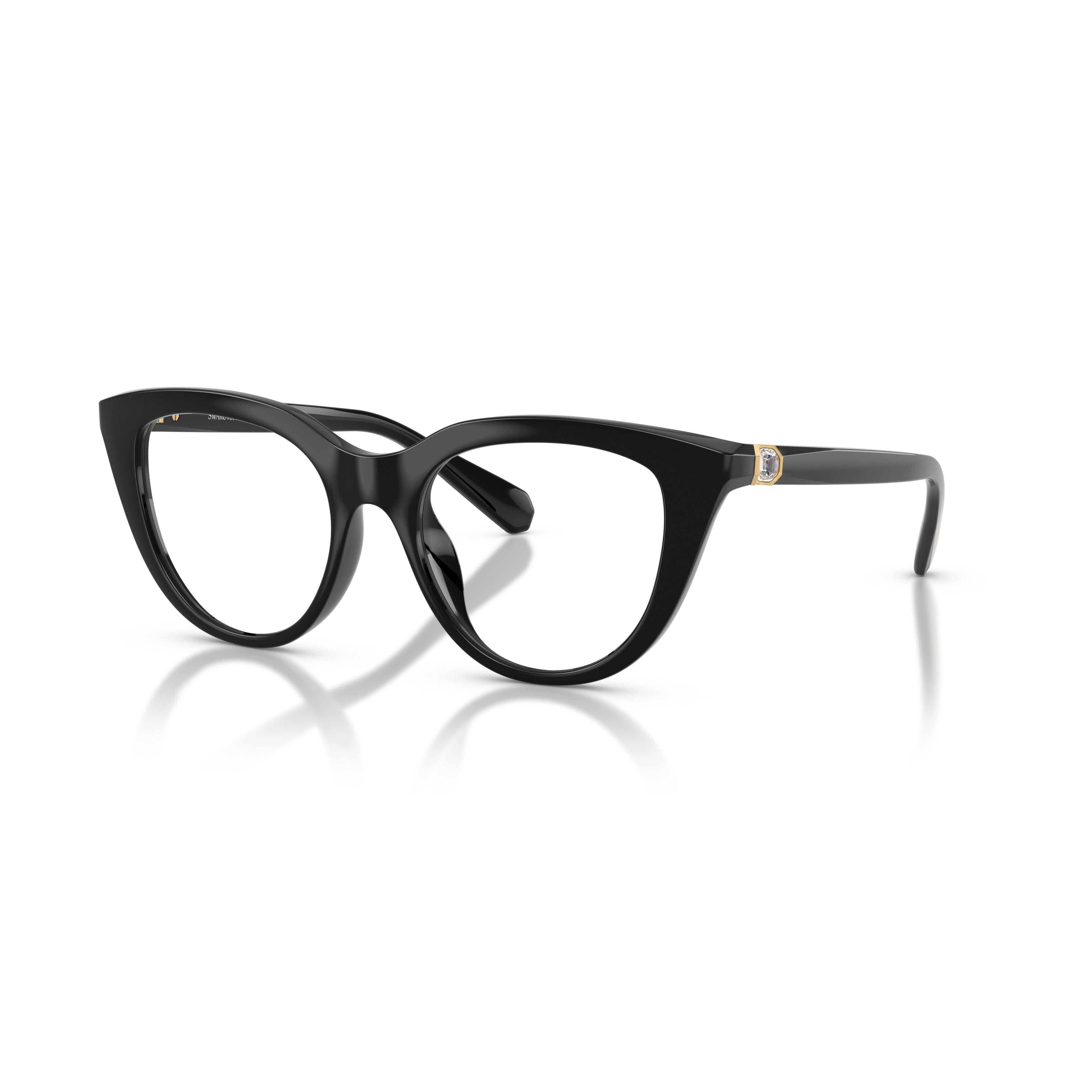 0Sk2052 Bold Cat-Eye Eyeglasses with Gold Accents