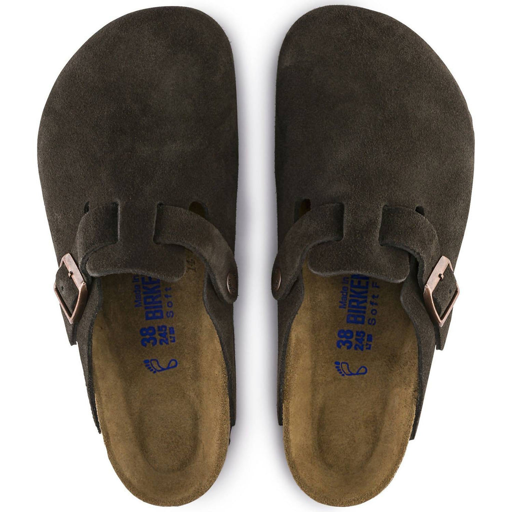 Unisex Boston Suede Clog In Mocha