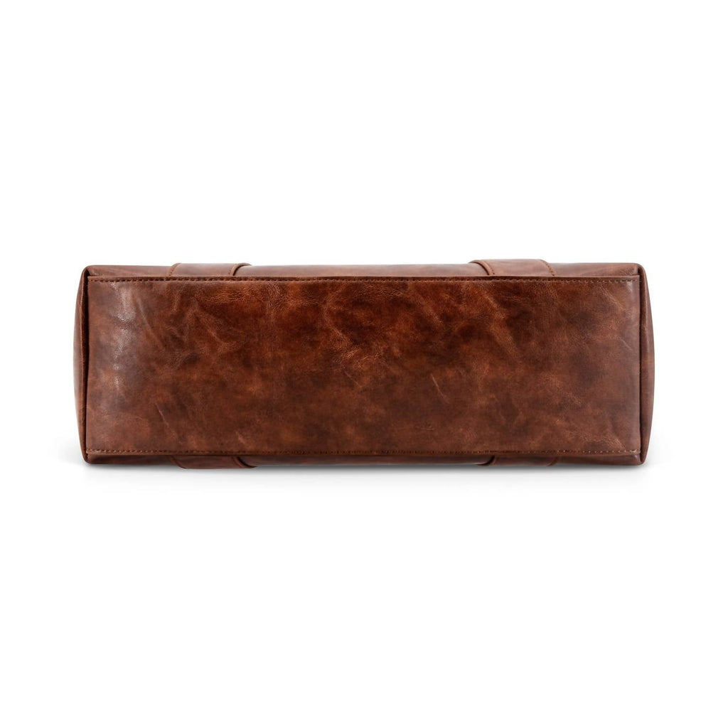 Women's Fiora Signature Lock Satchel In Brown